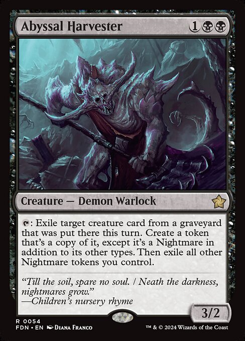 Abyssal Harvester FDN-54 Rare Near Mint Englisch Foil