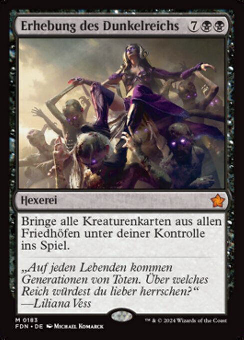 Erhebung des Dunkelreichs FDN-183 Mythic Near Mint Deutsch Foil