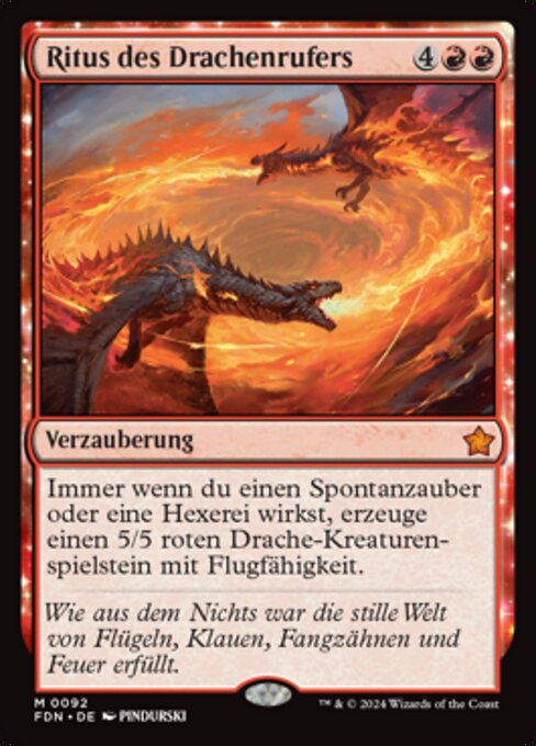Ritus des Drachenrufers FDN-92 Mythic Near Mint Deutsch