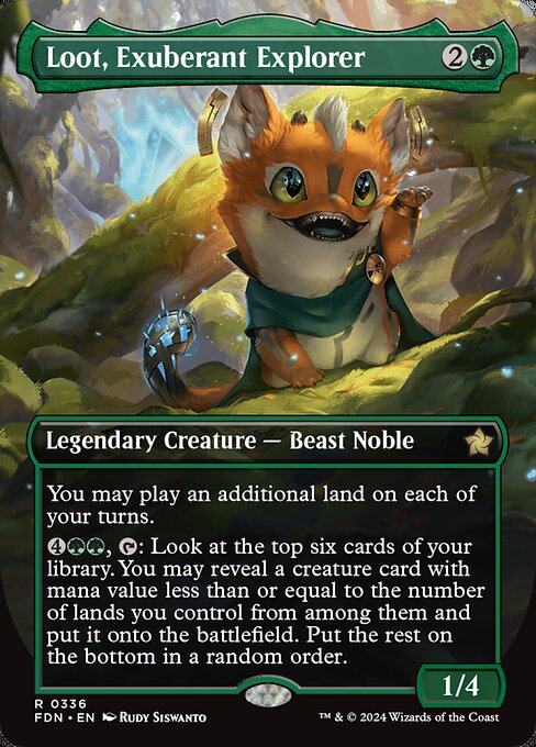 Loot, Exuberant Explorer (V.1) XFDN-336 Rare Near Mint Englisch Foil