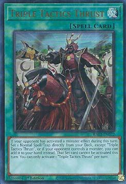 Stoß der drei Taktiken (V.2) RA03-072 Ultra Rare Near Mint Deutsch 1. Auflage