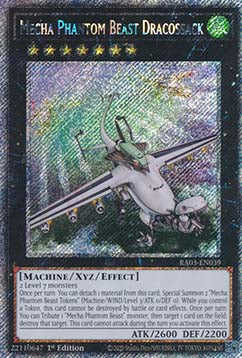 Mecha-Phantomungeheuer Drachossack (V.4) RA03-039 Platinum Secret Rare Near Mint Deutsch 1. Auflage