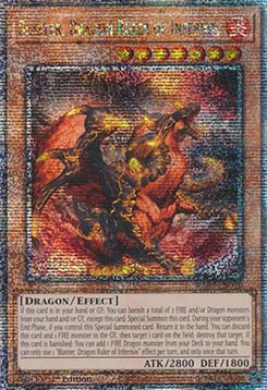 Blaster, Drachenherrscher der Infernos (V.5) RA03-010 Quarter Century Secret Rare Near Mint Deutsch 1. Auflage