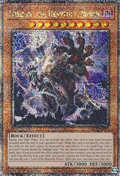 Herr des himmlischen Gefängnisses (V.5) RA03-029 Quarter Century Secret Rare Near Mint Deutsch 1. Auflage