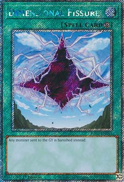 Dimensional Fissure (V.1) RA03-EN163 Platinum Secret Rare Near Mint Englisch 1. Auflage