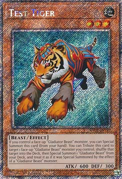 Test Tiger RA03-189 Platinum Secret Rare Near Mint Englisch 1. Auflage