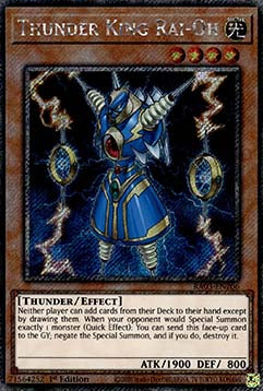 Donnerkönig Rai-Oh (V.1) RA03-206 Platinum Secret Rare Near Mint Deutsch 1. Auflage