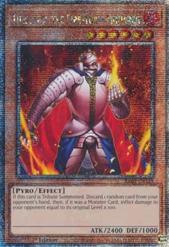 Thestalos, der Feuersturmmonarch (V.2) RA03-143 Quarter Century Secret Rare Near Mint Deutsch 1. Auflage