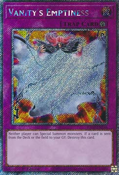 Leere der Eitelkeit (V.1) RA03-246 Platinum Secret Rare Near Mint Deutsch 1. Auflage