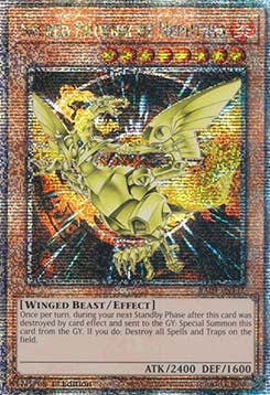 Heiliger Phönix von Nephthys (V.2) RA03-147 Quarter Century Secret Rare Near Mint Deutsch 1. Auflage