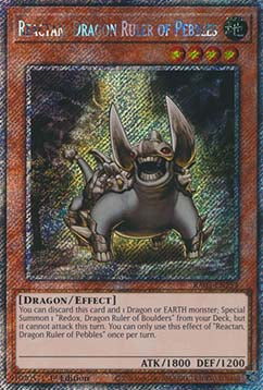 Reactan, Drachenherrscher der Kiesel (V.1) RA03-254 Platinum Secret Rare Near Mint Deutsch 1. Auflage