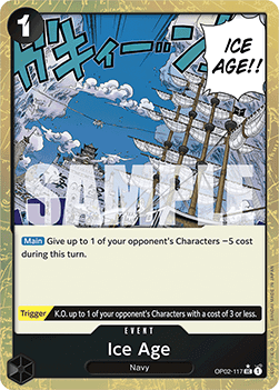 Ice Age (OP02-117) (V.3) PRB01 Uncommon Near Mint Englisch