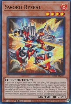 Sword Ryzeal (V.1) CRBR-EN001 Ultra Rare Excellent Englisch 1. Auflage