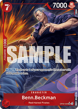 Benn.Beckman (OP09-009) (V.2) OP09 Alternate Art Excellent Englisch