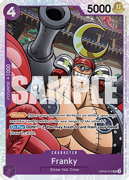 Franky (OP09-072) (V.1) OP09 Super Rare Excellent Englisch
