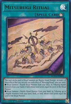 Mitsurugi-Ritual (V.1) SUDA-095 Ultra Rare Near Mint Deutsch 1. Auflage