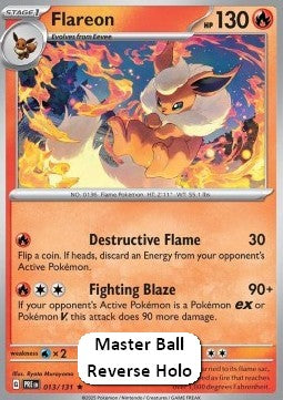 Flamara xPRE-013 Rare Near Mint Deutsch Reverse Holo