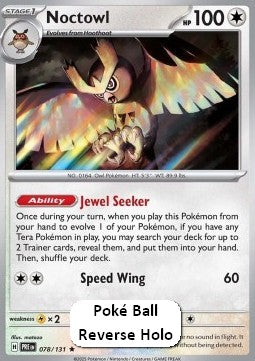 Noctowl xPRE-078 Rare Near Mint Englisch