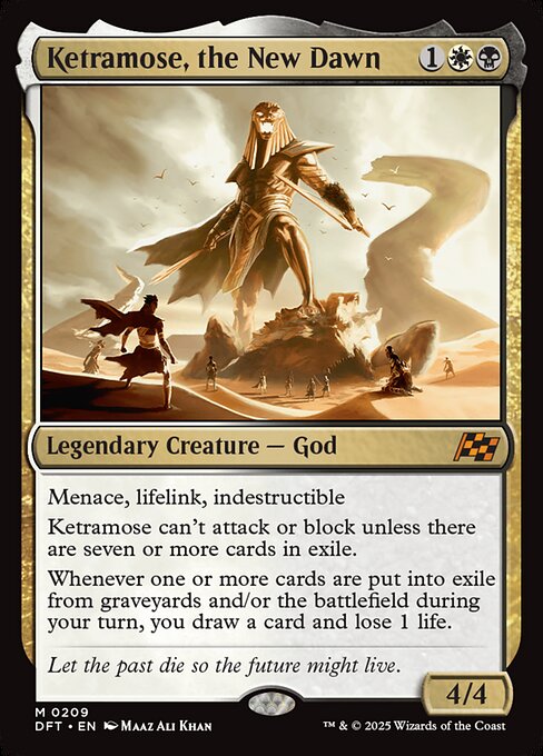 Ketramose, the New Dawn DFT-209 Mythic Near Mint Englisch Foil