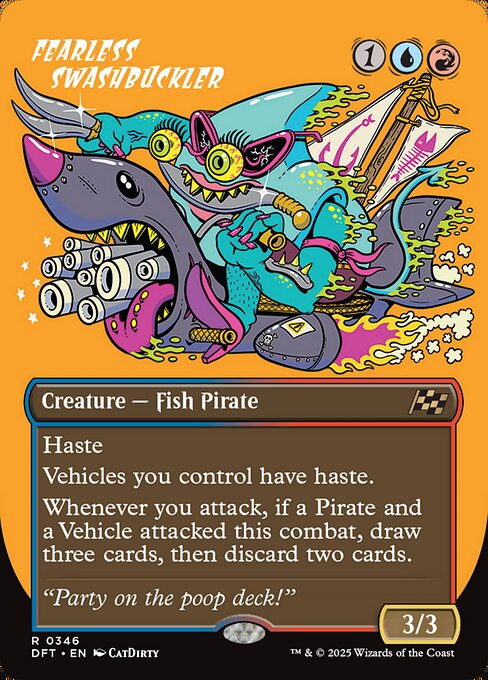 Fearless Swashbuckler DFTX-346 Rare Near Mint Englisch Foil