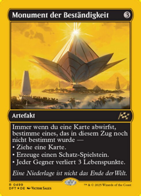 Monument der Beständigkeit DFTFP-499 Rare Near Mint Deutsch Foil