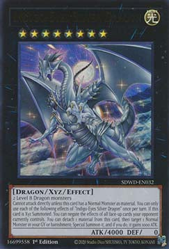 Indigoäugiger silberner Drache SDWD-032 Ultra Rare Near Mint Deutsch 1. Auflage