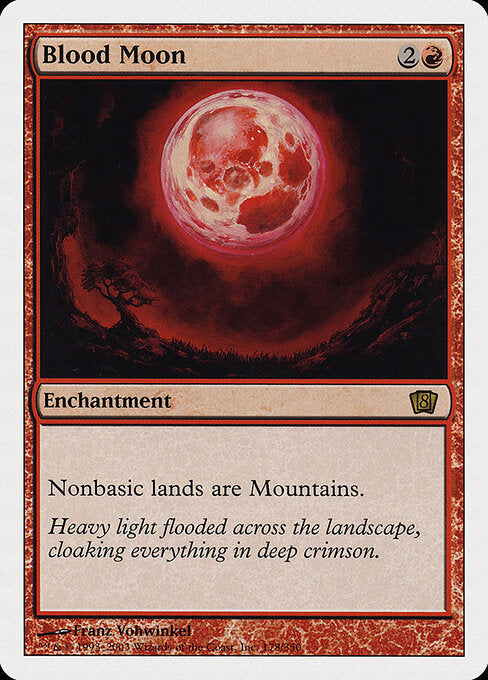 Blood Moon 8ED-178 Rare Excellent Englisch