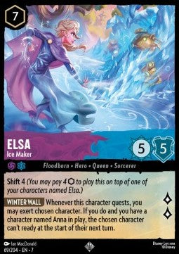 Elsa - Eismacherin 7ARI-69 Super Rare Near Mint Deutsch