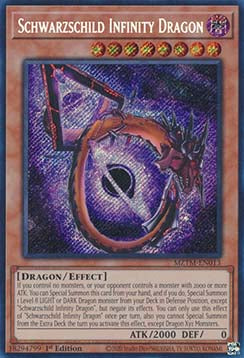 Unendlichkeitsdrache Schwarzschild MZTM-013 Secret Rare Near Mint Deutsch 1. Auflage