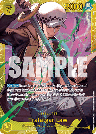 Trafalgar Law (OP10-119) (V.1) OP10 Secret Rare Near Mint Englisch