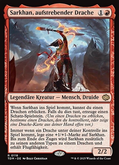 Sarkhan, aufstrebender Drache TDM-118 Rare Near Mint Deutsch