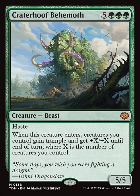 Craterhoof Behemoth TDM-138 Mythic Near Mint Englisch
