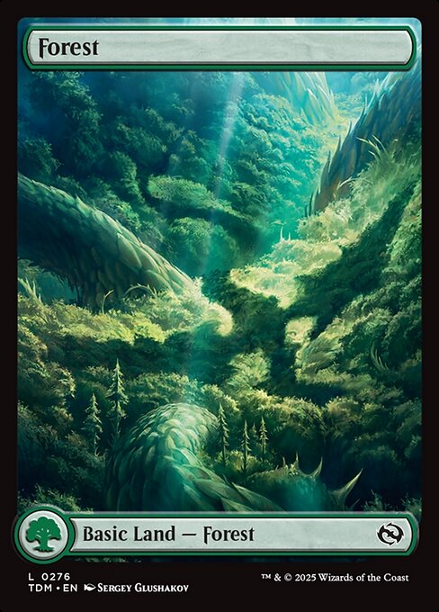 Forest (V.1) TDM-276 Land Near Mint Englisch Foil