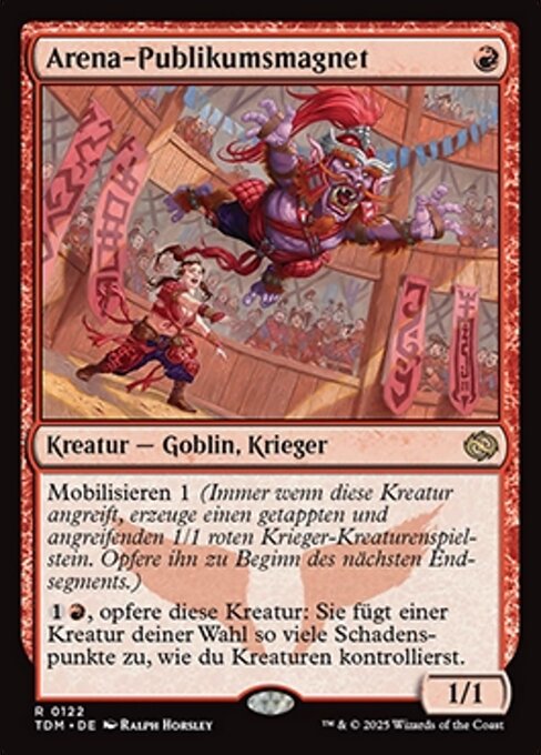 Arena-Publikumsmagnet TDM-122 Rare Near Mint Deutsch Foil
