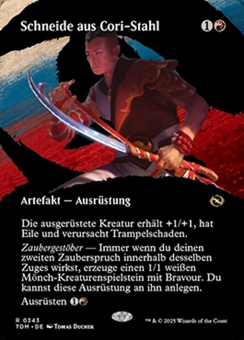Schneide aus Cori-Stahl XTDM-343 Rare Near Mint Deutsch