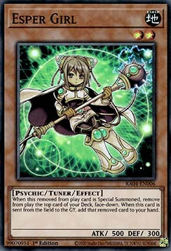 Telepathisches Mädchen (V.1) RA04-006 Super Rare Boosterfrisch Deutsch 1. Auflage