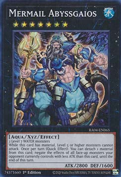 Nixenrüstung Abyssgaios (V.1) RA04-065 Super Rare Boosterfrisch Deutsch 1. Auflage