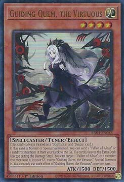 Leitende Quem, die Tugendhafte (V.2) RA04-043 Ultra Rare Excellent Deutsch 1. Auflage