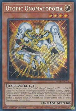 Utopische Onomatopoesie (V.3) RA04-028 Secret Rare Boosterfrisch Deutsch 1. Auflage