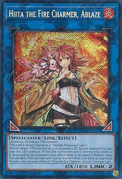 Hiita, die Feuerverzaubererin in Flammen (V.3) RA04-074 Secret Rare Boosterfrisch Deutsch 1. Auflage