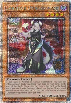 Chamber Dragonmaid RA04-032 Quarter Century Secret Rare Near Mint Englisch 1. Auflage