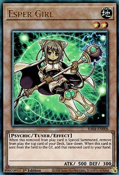 Telepathisches Mädchen (V.7) RA04-006 Ultimate Rare Boosterfrisch Deutsch 1. Auflage