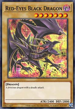 Rotäugiger schwarzer Drache (V.3) RA04-109 Platinum Secret Rare Near Mint Deutsch 1. Auflage