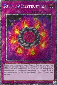Ring der Zerstörung (V.1) RA04-119 Platinum Secret Rare Boosterfrisch Deutsch 1. Auflage