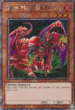 Gren Maju Da Eiza RA04-124 Platinum Secret Rare Light Played Englisch 1. Auflage