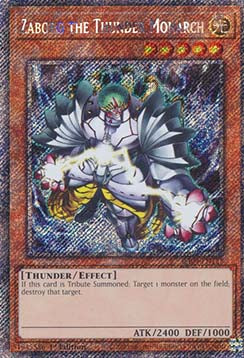 Zaborg the Thunder Monarch RA04-125 Platinum Secret Rare Near Mint Englisch 1. Auflage