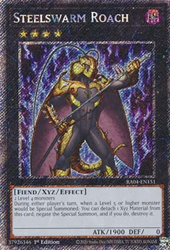 Stahlschar-Schabe (V.1) RA04-151 Platinum Secret Rare Boosterfrisch Deutsch 1. Auflage