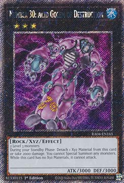 Nummer 30: Säuregolem der Zerstörung (V.1) RA04-165 Platinum Secret Rare Boosterfrisch Deutsch 1. Auflage