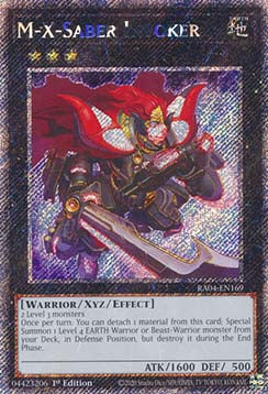 M-X-Säbel-Beschwörer (V.1) RA04-169 Platinum Secret Rare Boosterfrisch Deutsch 1. Auflage