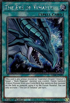 Das Auge von Timaeus (V.1) RA04-192 Platinum Secret Rare Near Mint Deutsch 1. Auflage